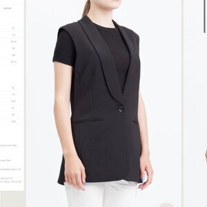 BCBG black Cole longline vest